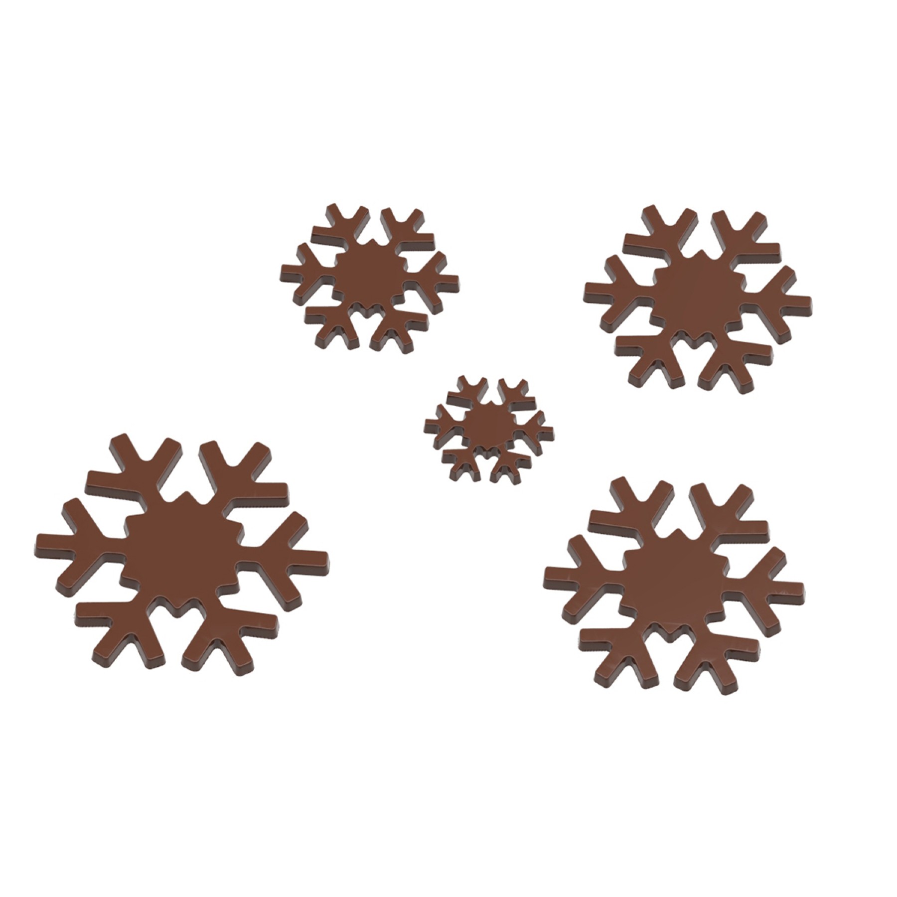Шоколадные снежинки